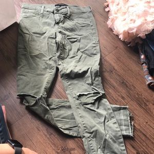 JBrand green jeans